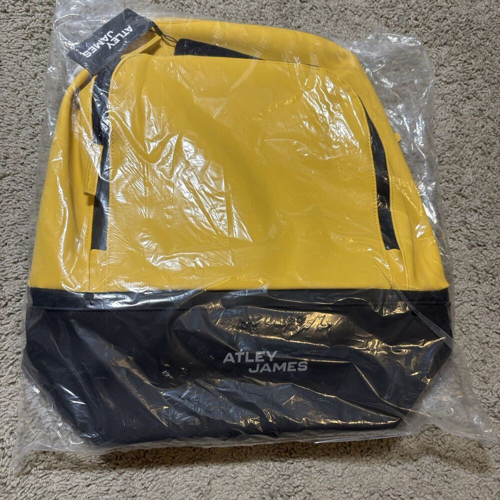 Atley James Backpack  Yellow *NEW WITH TAGS* Designer In Original Bag Rare!!